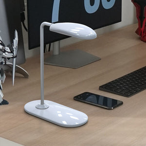 10W LED Desk Lamp with phone Wireless Charger  USB Charging Port  Dimmable Eye-Caring Office Lamp for Work  Folding Design