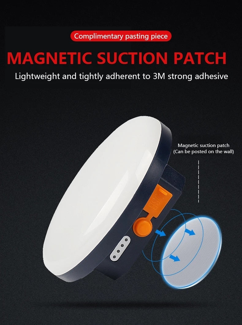 9900 6600mAh LED Tent Light Rechargeable Lantern Portable Emergency Night Market Light Outdoor Camping Bulb Lamp Flashlight Home