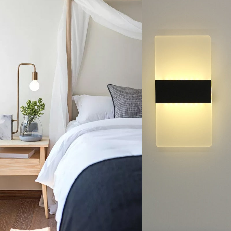 Bedside Light LED Wall Lamp Simple Night Light Living Room Balcony Aisle Wall Lamp Corridor Wall Sconce Lamp