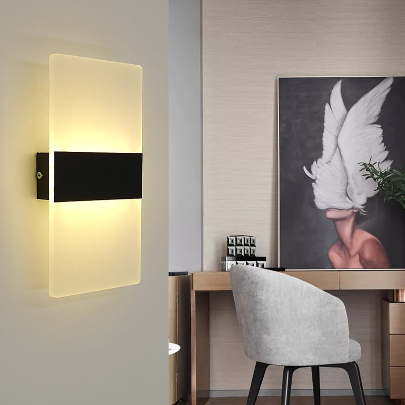Bedside Light LED Wall Lamp Simple Night Light Living Room Balcony Aisle Wall Lamp Corridor Wall Sconce Lamp