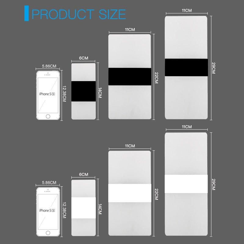 Bedside Light LED Wall Lamp Simple Night Light Living Room Balcony Aisle Wall Lamp Corridor Wall Sconce Lamp