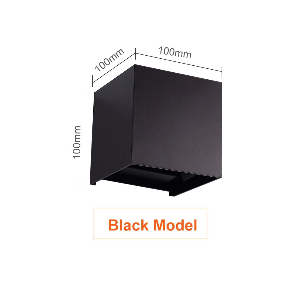 IP65 6W 10W 12W LED Outdoor wall lamp Waterproof Adjustable Indoor Garden Corridor Stairs LED Wall light Easy to install on wall