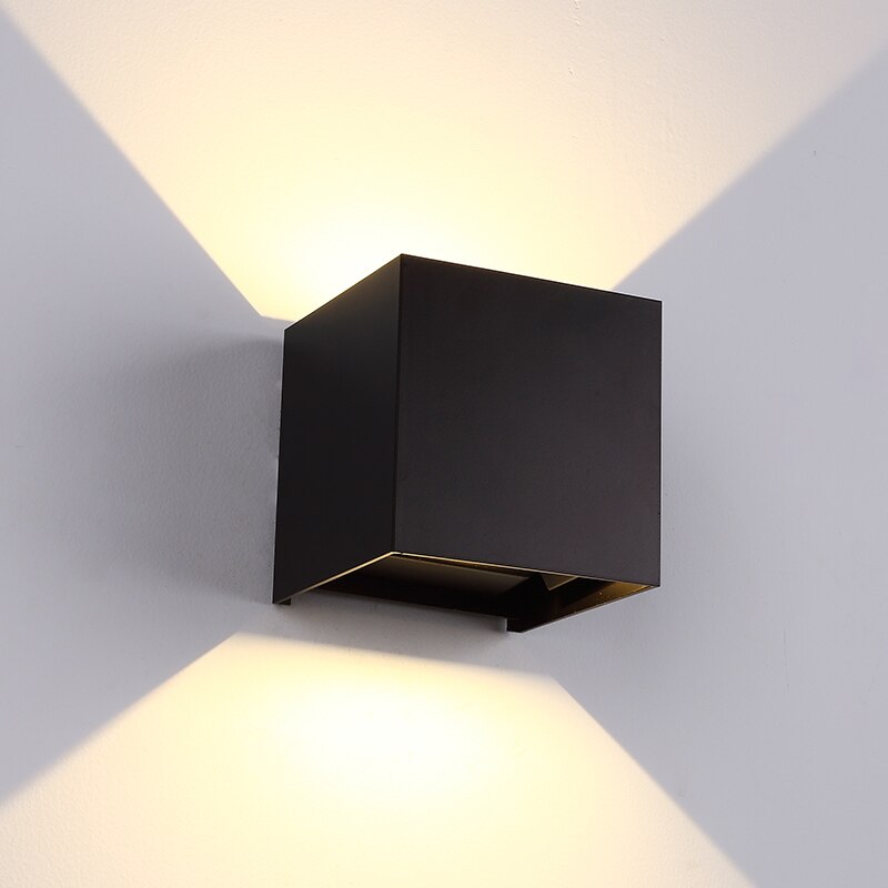 IP65 LED 6W 10W 12W Outdoor Waterproof Wall Lamp Adjustable Garden Light AC85-265 Indoor Corridor Stairs Bedroom Wall Light