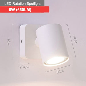 LED Wall Lamps 90° Folding 350° Rotation 6W Soft Lights Make A Good Reading Environment For You Suitable For Various Scenes