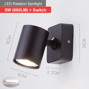 LED Wall Lamps 90° Folding 350° Rotation 6W Soft Lights Make A Good Reading Environment For You Suitable For Various Scenes