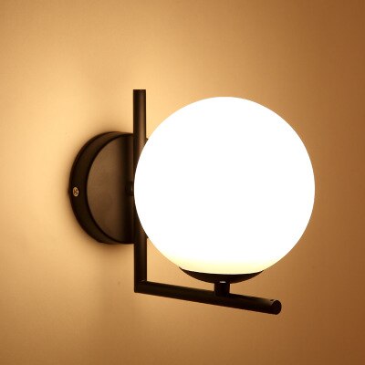 Modern Gold Wall Lamp Glass Ball Wall Saconces Led Wall Light Bedroom Living Room Home Decor Light Fixture Indoor Luminaria