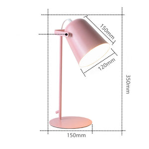 Modern Led Desk Lamp Nordic Lighting Fixture Table College Dorm Reading Living Bedroom Bedside Study Black Indoor Decor Lights