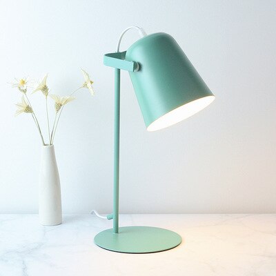 Modern Led Desk Lamp Nordic Lighting Fixture Table College Dorm Reading Living Bedroom Bedside Study Black Indoor Decor Lights