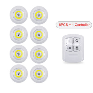 New 5W LED  Wardrobe Light Adjustable Remote Control Push Button Showcase Lamp For Stairs Kitchen Bathroom Wardrobe Night Light