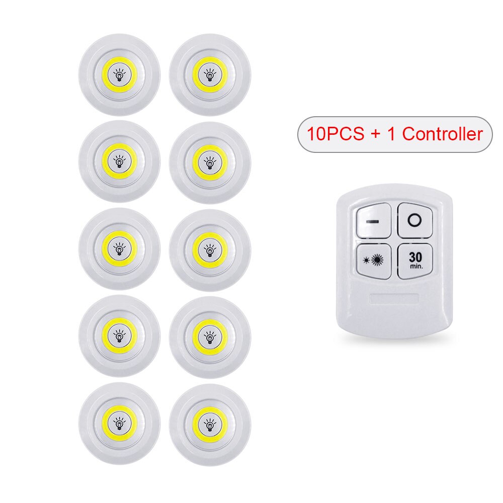 New 5W LED  Wardrobe Light Adjustable Remote Control Push Button Showcase Lamp For Stairs Kitchen Bathroom Wardrobe Night Light