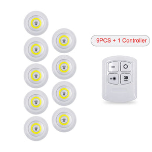 New 5W LED  Wardrobe Light Adjustable Remote Control Push Button Showcase Lamp For Stairs Kitchen Bathroom Wardrobe Night Light