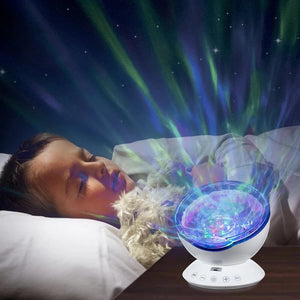 Ocean Wave Starry Sky Aurora LED Night Light Projector Luminaria Novelty Lamp USB Lamp Nightlight Illusion For Baby Children