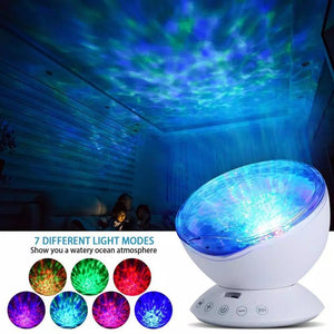 Ocean Wave Starry Sky Aurora LED Night Light Projector Luminaria Novelty Lamp USB Lamp Nightlight Illusion For Baby Children