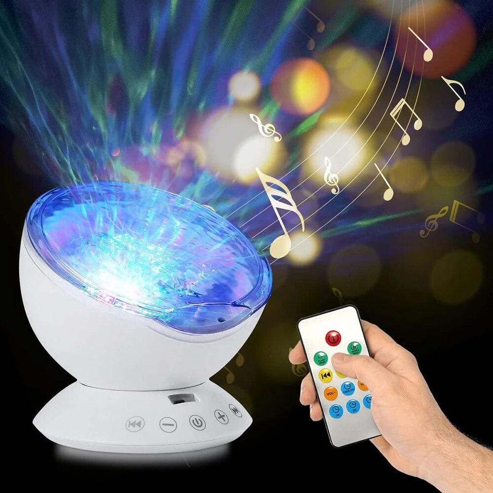 Ocean Wave Starry Sky Aurora LED Night Light Projector Luminaria Novelty Lamp USB Lamp Nightlight Illusion For Baby Children