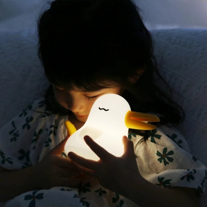 Portable Bird Night Light Adjustable Brightness Battery Operated Or Usb Charging Bedside Lamp Cute Bird Lamp Children's Gifts