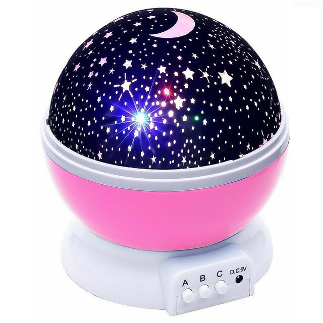 Sky Projector Star LED Moon Galaxy Night Light For Children Kids Bedroom Decor Projector Rotating Nursery Night Light Baby Lamp