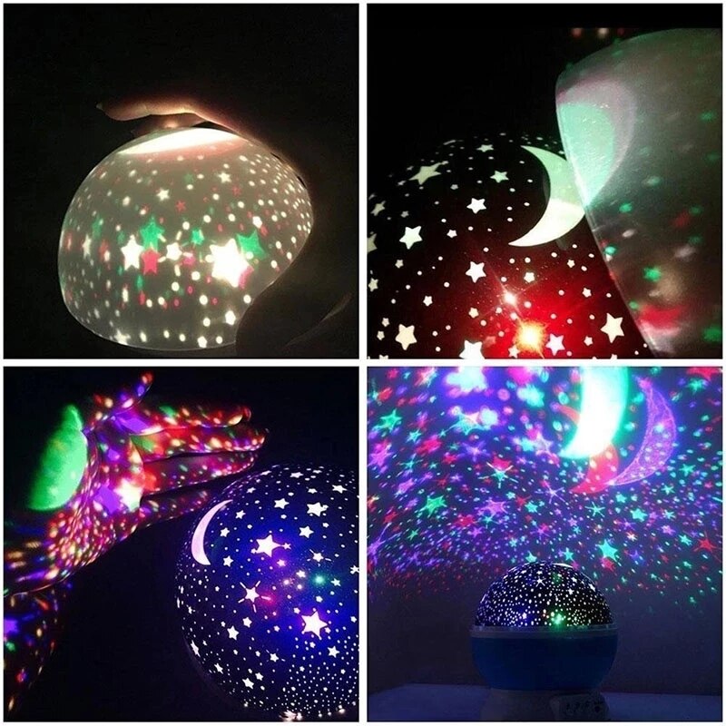 Sky Projector Star LED Moon Galaxy Night Light For Children Kids Bedroom Decor Projector Rotating Nursery Night Light Baby Lamp