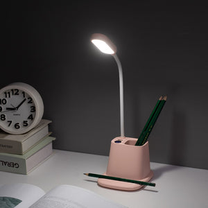 USB Rechargeable LED Desk Lamp Touch Dimming Adjustment Table Lamp for Children Kids Reading Study Bedside Bedroom Living Room